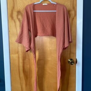 Cotton On bell sleeve crop top